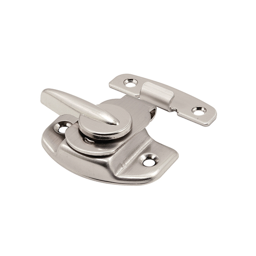 Sash Lock - 1-1/2" And 1-7/8" Hole Centers - Steel - Satin Nickel (Single Pack)