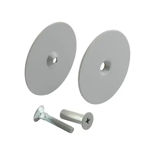 Door Hole Cover Plate - 2-5/8" Diameter - Finished In Gray Primer (Single Pack)