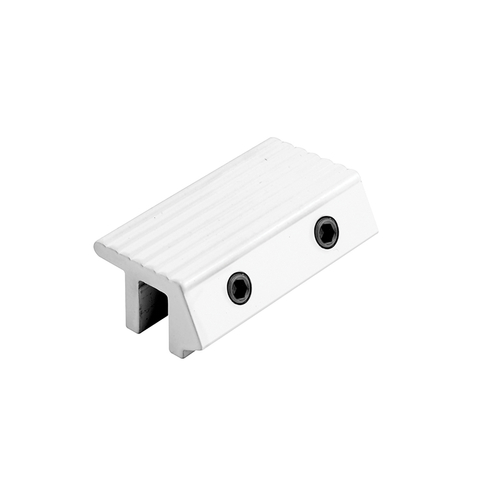 1/4" x 2" Diecast Construction White-Painted Sliding Door Lock (Single Pack)