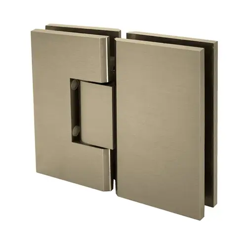 Valore HD Square Glass To Glass 180 Degree Hinge - Brushed Bronze