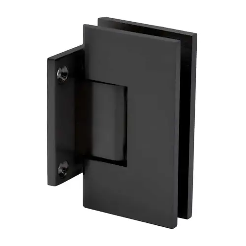 Venice Adjustable Square Wall Mount Hinge Short Back Plate - Matte Black