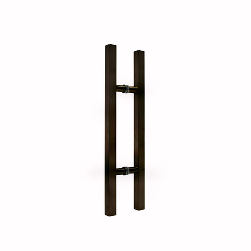 Square Ladder Pull 1-1/4" x 24" - Dark Bronze Anodized