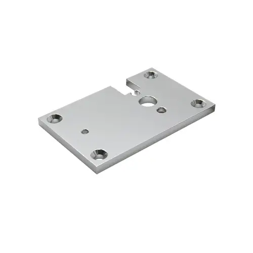 2" x 3" Right End Base Plate for 630 Post - Brite Anodized