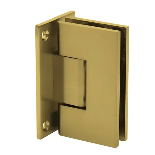 Venice Series Wall Mount Hinge - Full Back Plate - Polished Brass