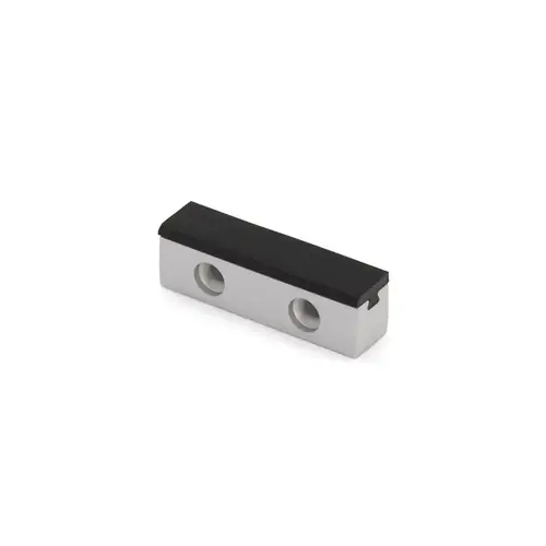 Single Door Stop Header Mounted - Satin Anodized