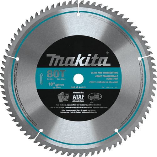 Makita 10" x 80T Micro-Polished Miter Saw Blade