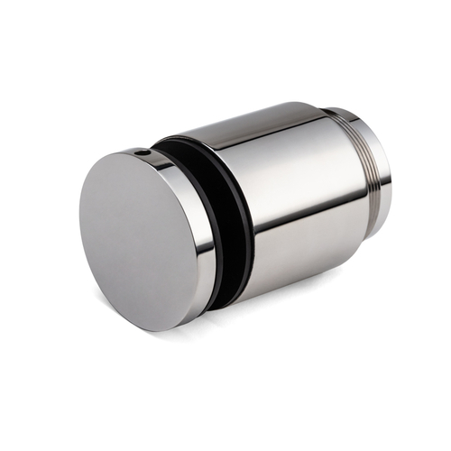 2" Diameter x 1-3/4"- Adjustable Railing Standoff and Cap for 9/16" - 13/16" Thick Glass - Polished Stainless