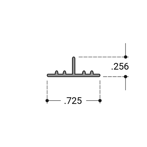 Gray Plastic  36" Length - pack of 5