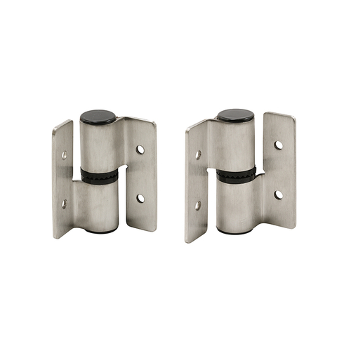 Surface Mounted Hinge Set - Universal - Stainless Steel