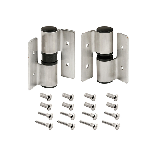 3" x 3-3/8" Stamped Stainless Steel Satin Finish Left Hand In Hinges (Set)