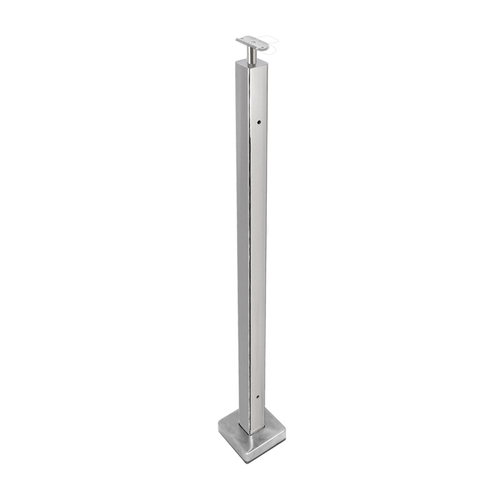 FHC F2E42PS F2 Series Guardrail Post 2" Square Profile - End Post - Polished Stainless