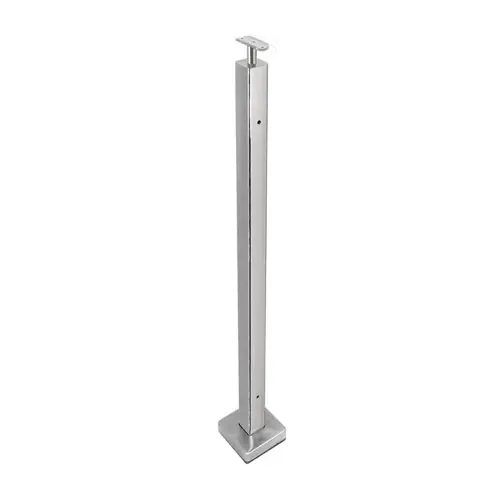 F2 Series Guardrail Post 2" Square Profile - Center Post - Polished Stainless