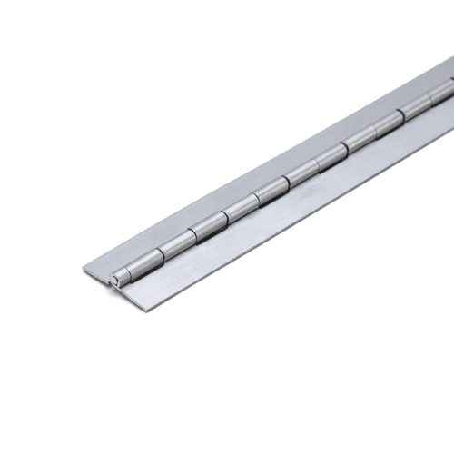 Showcase Hinge 1" Wide 72" Long Aluminum Hinge - Clear Anodized