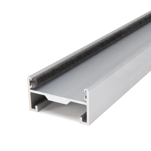 Aluminum 760 Slider Wall Jamb 9116 Pile Included Custom Length - Clear Anodized