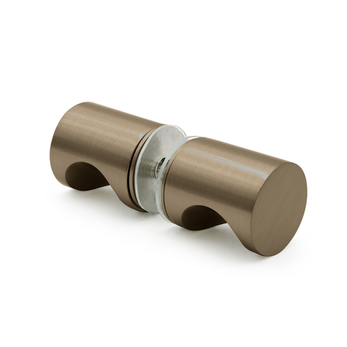 Back-To-Back Finger Grip Knob - Brushed Bronze