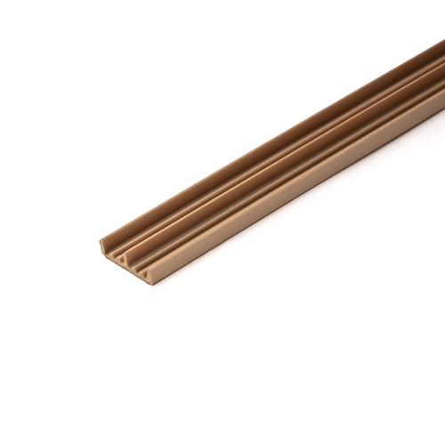 Bottom Track For 1/4" Sliding Glass Panels- Tan  48" Length - pack of 5