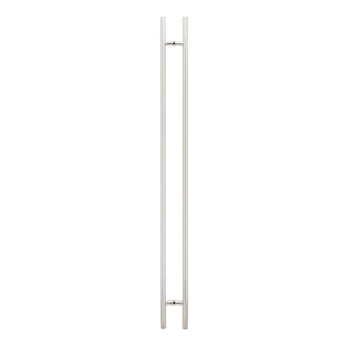 Ladder Pull 1-1/4" Diameter 84" Overall 72" CTC - Brushed Stainless