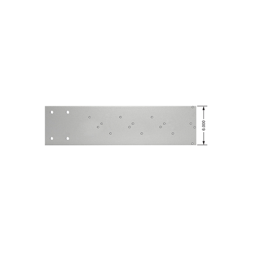 FHC A06X24ALA 6" x 24" Left Hand Prepped Outrigger 1/4" Thick for Airfoil Blade - Satin Anodized