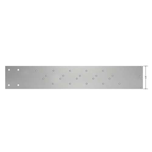 FHC A06X36ALA 6" x 36" Left Hand Prepped Outrigger 1/4" Thick Aluminum for Airfoil Blade - Satin Anodized