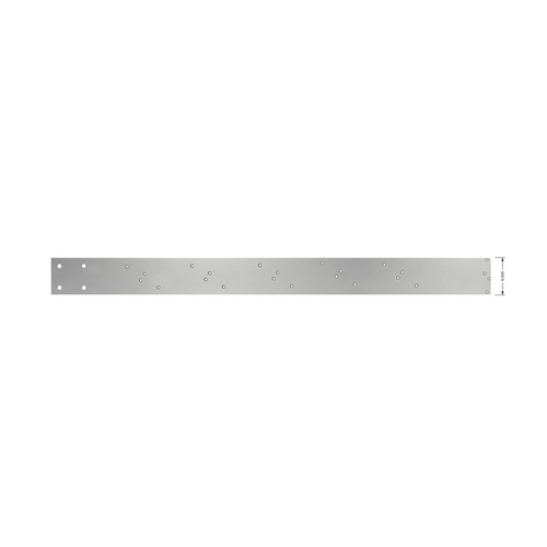 FHC A06X42ALA 6" x 42" Left Hand Prepped Outrigger 1/4" Thick Aluminum for Airfoil Blade - Satin Anodized