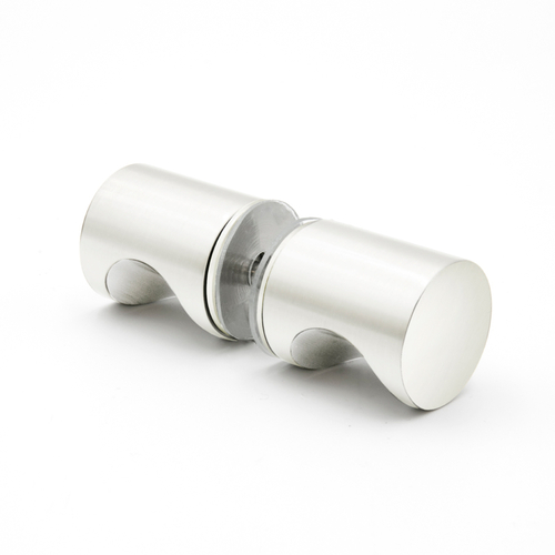 Back-To-Back Finger Grip Knob - Polished Nickel