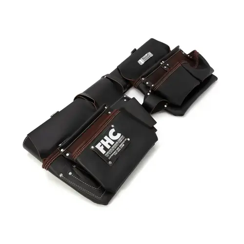 13 Pocket HD Glaziers Tool Belt Oiled Leather