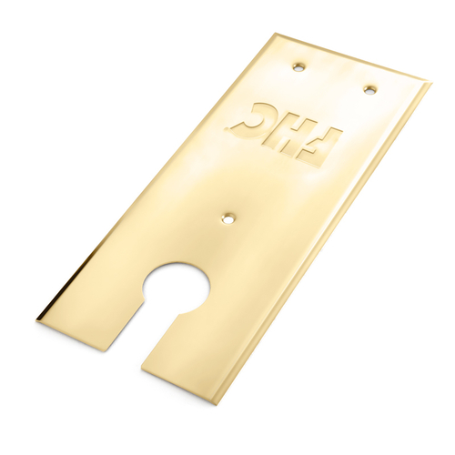 83 Series Cover Plate For Floor Mount Door Closer - Polished Brass