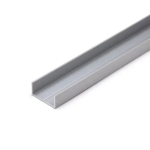 Sliding Bottom TrackAluminum Extrusion - Clear Anodized 144" Length