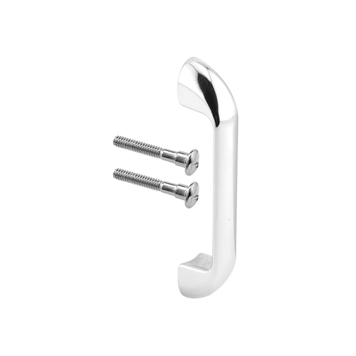 Door Pull - 3-1/2" Hole Centers - Zamak Construction - Chrome Finish (Single Pack)