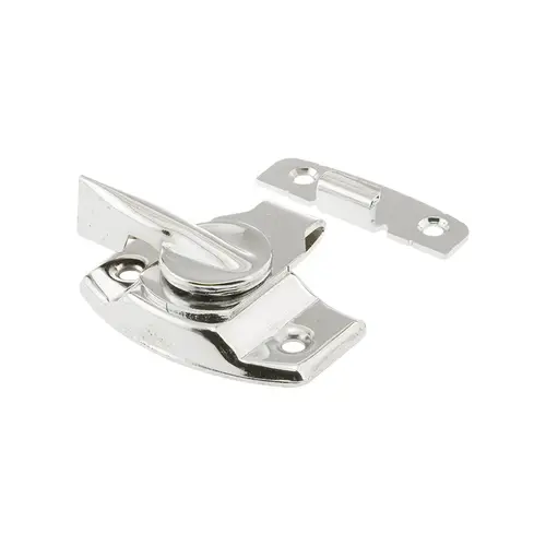 Sash Lock - 1-3/4 And 1-1/2" Hole Centers - Fits Single/Double Hung Wood Windows - Steel W/Diecast Lever - Chrome-Plated - (Single Pack)