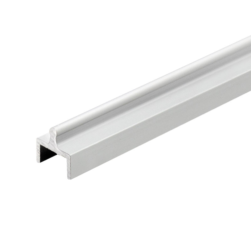 Aluminum Single Bottom Rail- Brite Anodized 144" Length