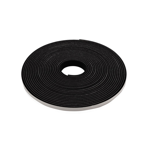 Sponge Rubber Strip 3/16" x 1/2" x 50' Self Adhesive Black