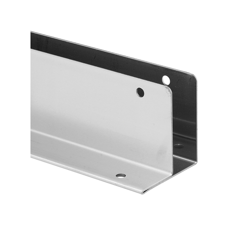 Sencontinuous Wall Bracket - One Ear - For 1" Panels - Stainless Steel - 54" (Single Pack)