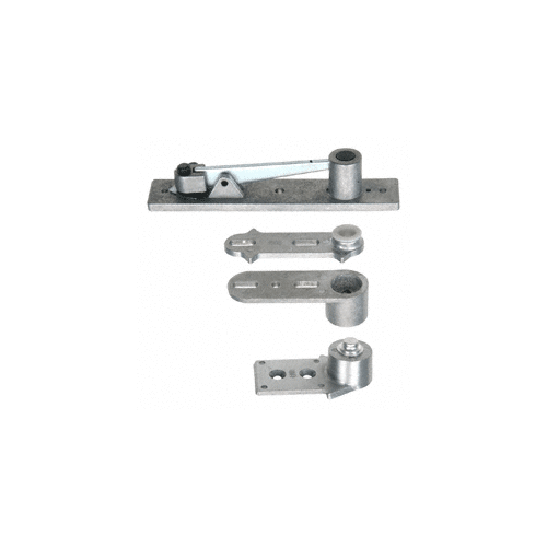 Clear Aluminum Center-Hung Pivot Set for Aluminum Doors