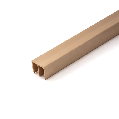 Upper Track For 1/4" Sliding Glass Panels- Tan  36" Length - pack of 10