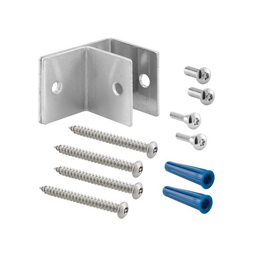 One Ear Wall Brackets - 3/4" - Stainless Steel - Satin Finish With T-27 Torx Fasteners - pack of 2