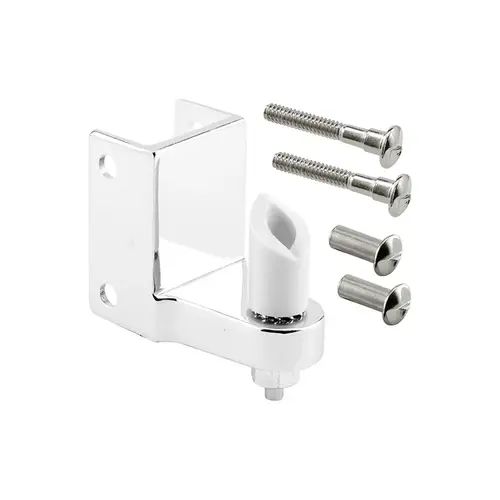 Post Mounted Gravity Pivot Hinge - 1-1/4" - Zamak - Chrome (Single Pack)