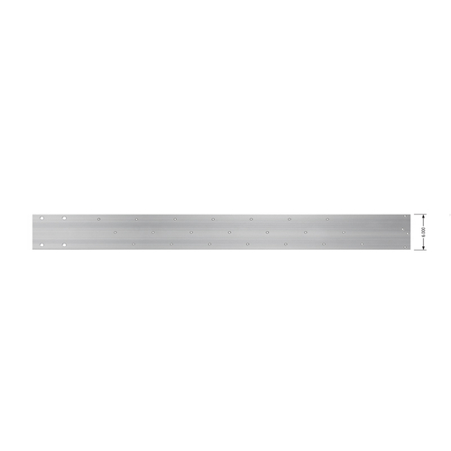 FHC A06X48ZLM 6" x 48" Left Hand Prepped Outrigger 1/4" Thick Aluminum for Z-Blade - Mill Finish