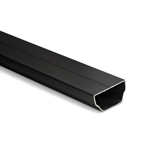 9/16" Single Seal Aluminum Ig Spacer Bar - Black  12" Length