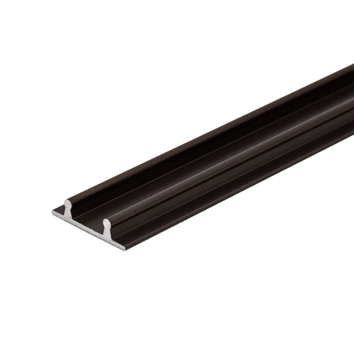 Aluminum Lower Rail Track Extrusion- Dark Black/Bronze Anodized  84" Length - pack of 10