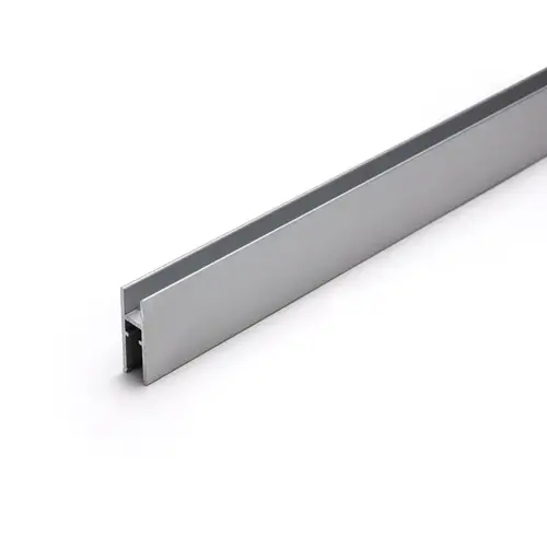 Aluminum H-Bar Extrusion3/16"-1/4" Glass - Clear Anodized  72" Length