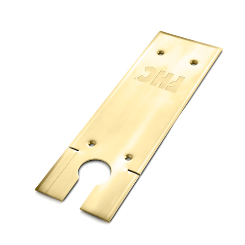 85 Series Cover Plate For Floor Mount Door Closer - Polished Brass