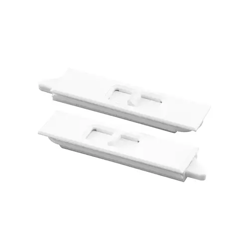 Tilt Latch Pair - White Plastic Construction - Spring-Loaded - Snap-In (1 Pair)