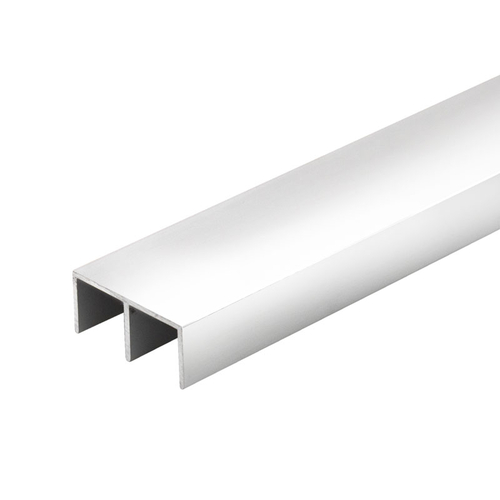 Aluminum Upper or Lower Channel- Brite Anodized 144" Length