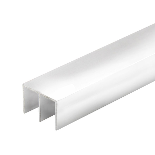 Aluminum Deep Upper Channel - Brite Anodized  18" Length