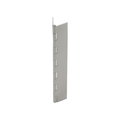 Showcase Hinge 1-1/2" Wide 72" Long Aluminum Hinge - Clear Anodized