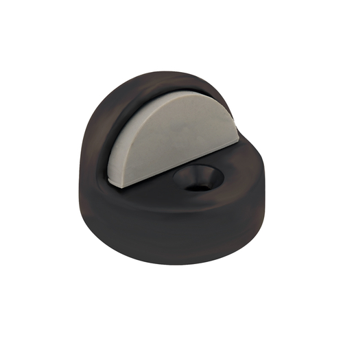 Floor Mounted High Profile 3/8" Base Dome Stop 1-5/16" Tall - Dark Bronze