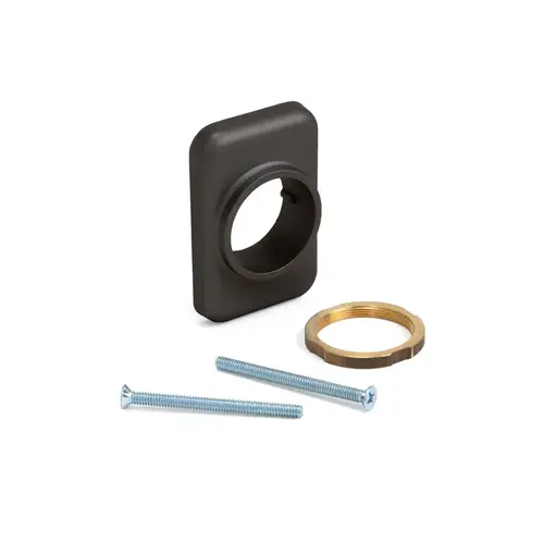 Mortise Cylinder Mounting Pad - Dark Bronze