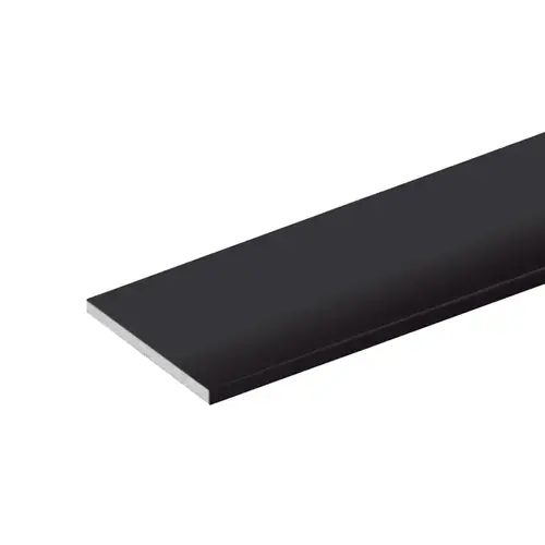 Architectural Flat Bar 1'' x .125'' - Matte Black Anodized  24" Length - pack of 5