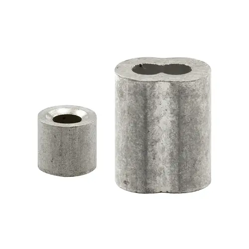 P5/32" Aluminum Ferrules And Stops - pack of 2